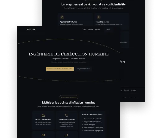 Aperçu du site Bynome