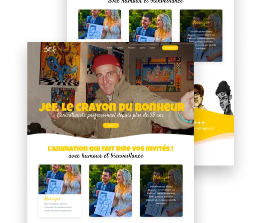 Aperçu du site Jef Caricatures